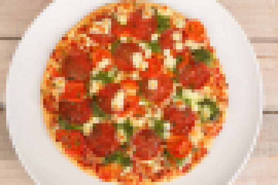 Verpixelte Pizza